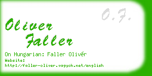 oliver faller business card