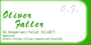 oliver faller business card